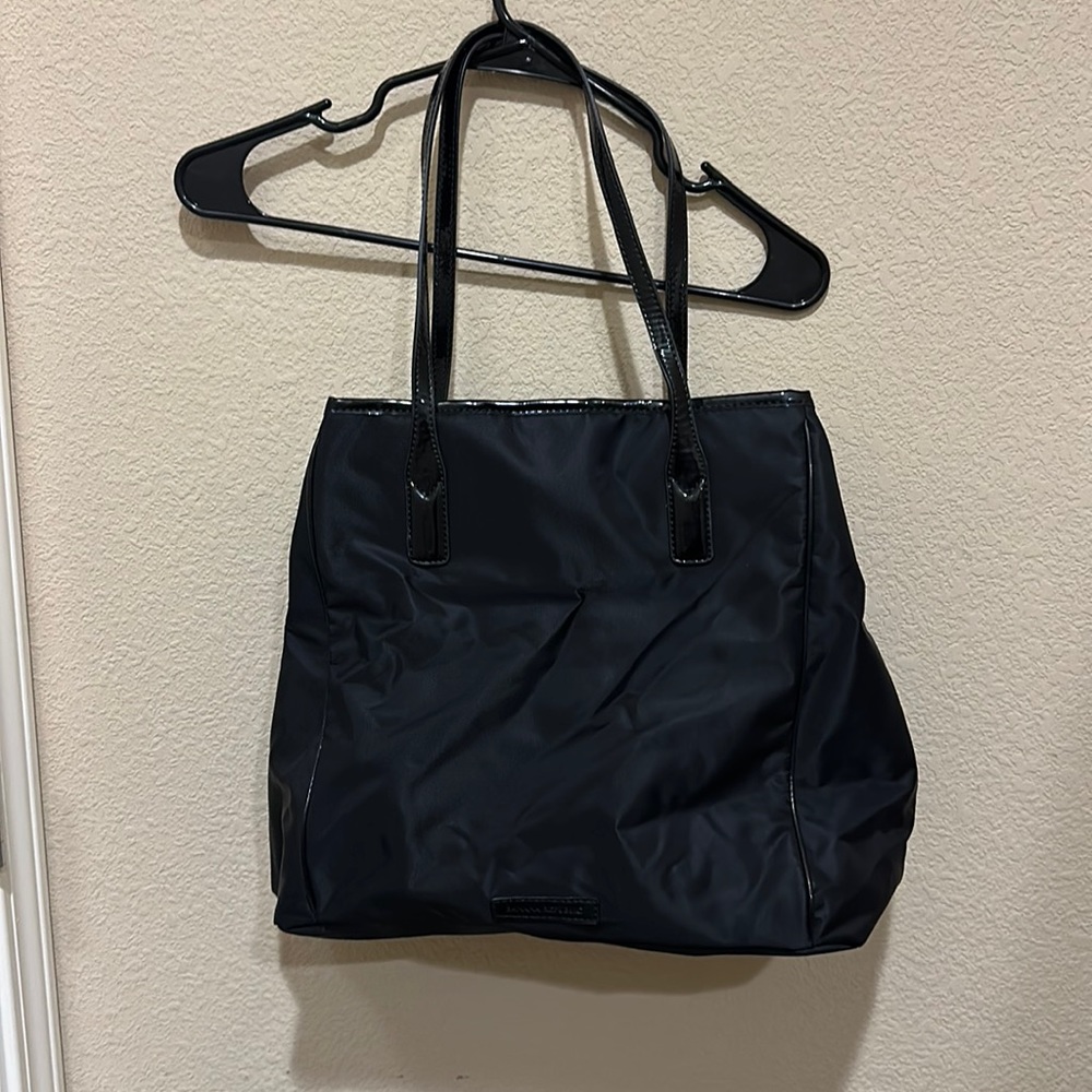 Like brand new black shoulder bag with multiple pockets from Banana Republic.